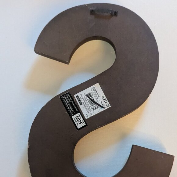NWT Big Letter 'S' Rustic Alphabet Sign Autumn Shabby Chic Michael's Home Decor - Picture 6 of 7